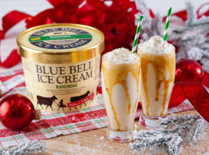 Blue Bell Caramel Eggnog Milkshake